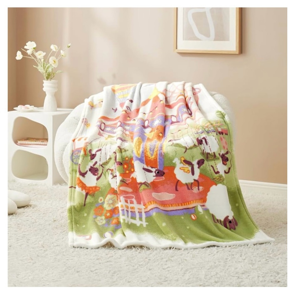 Cozy Bliss Lamb Playground Throw Blanket (kids)